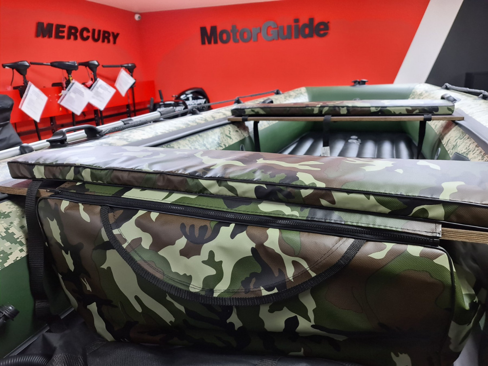 КОМПЛЕКТ МЯГКИХ НАКЛАДОК С СУМКОЙ ДЛЯ ЛОДОК 105Х20 КАМУФЛЯЖ в Коломне