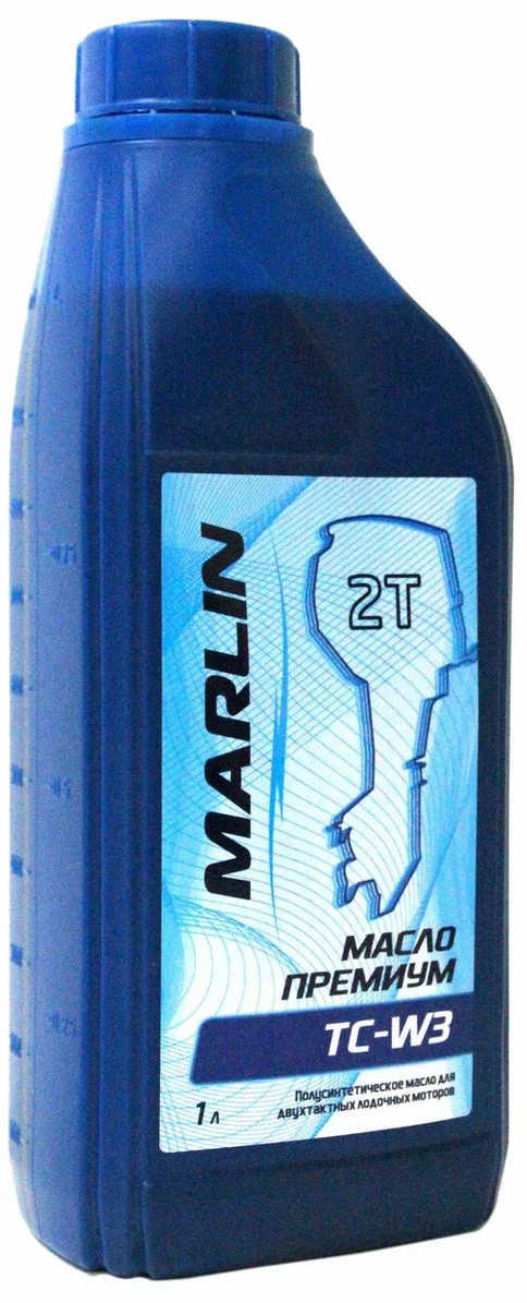 МАСЛО ПОЛУСИНТЕТИЧЕСКОЕ MARLIN ПРЕМИУМ 2Т, TC-W3, 1 ЛИТР в Коломне