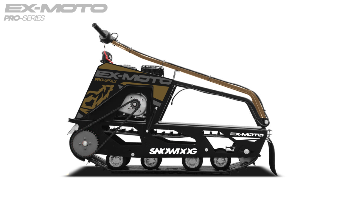 Мотобуксировщик EX-MOTO SNOWDOG S380 8л.с. в Коломне