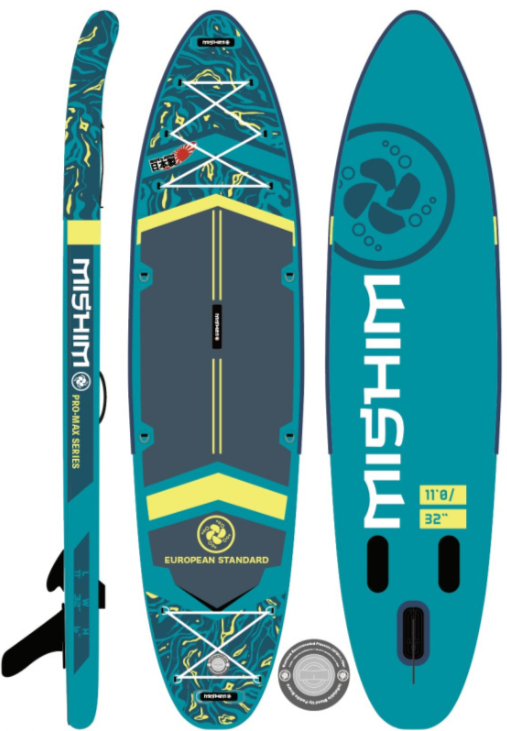 SUP (САП) Доска MISHIMO PRO-MAX Light Teal 12,6’ (385см) в Коломне