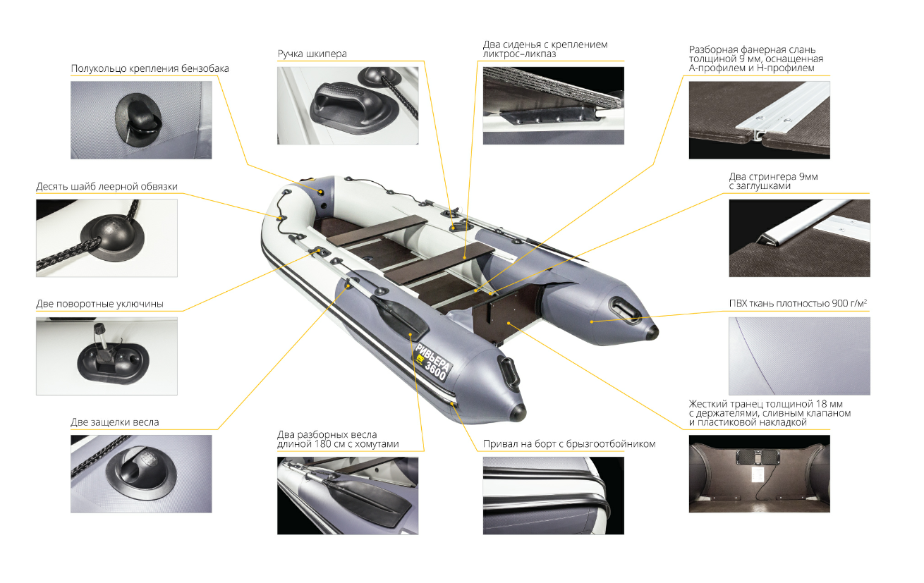 Лодка Ривьера Компакт 3600 СК в Коломне