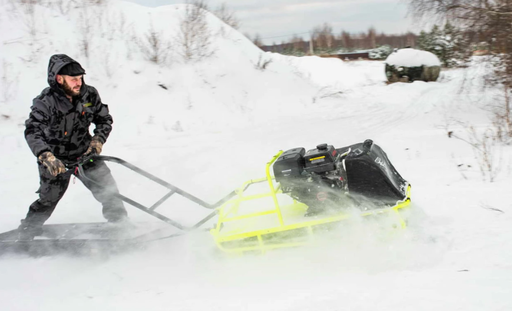 Мотобуксировщик Бурлак ХОЗЯИН-1 (капот ткань) в Коломне