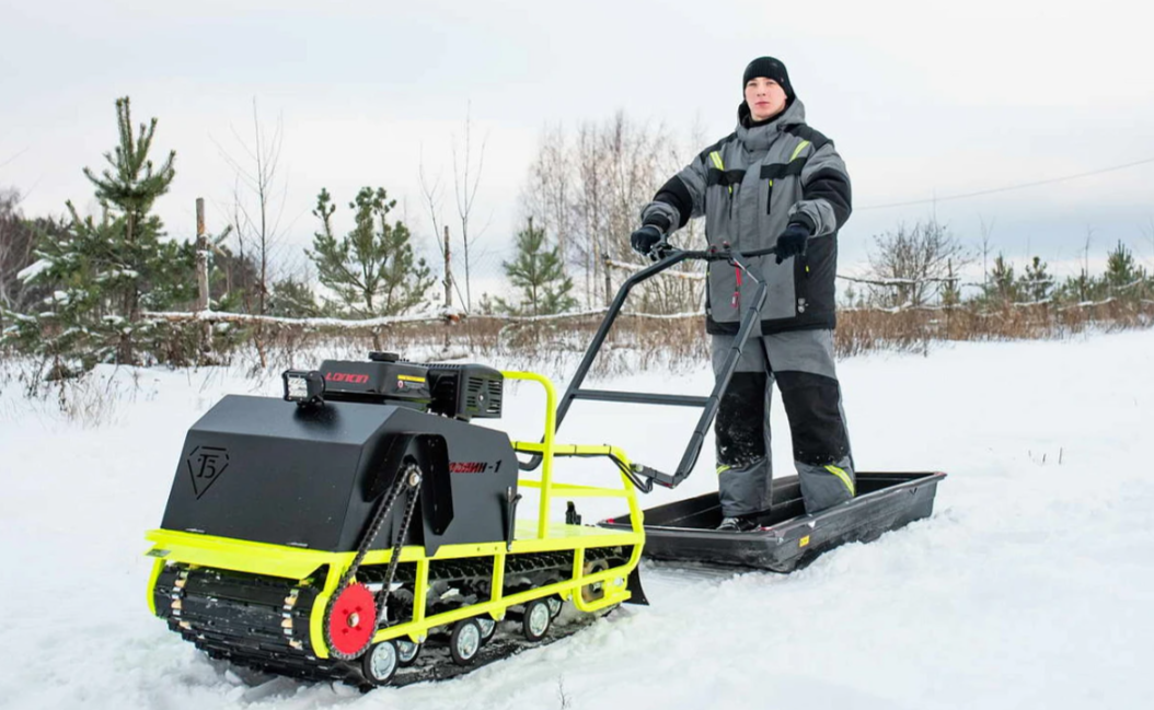 Мотобуксировщик Бурлак ХОЗЯИН-1 (капот ткань) в Коломне