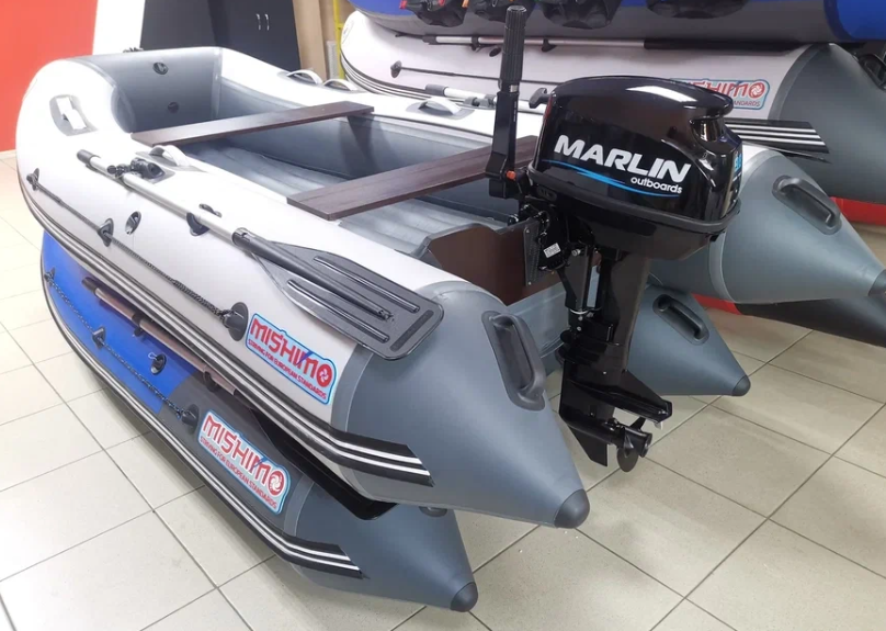 КОМПЛЕКТ ЛОДКА MISHIMO LITE 350 + МОТОР 9,8 Л.С. в Коломне