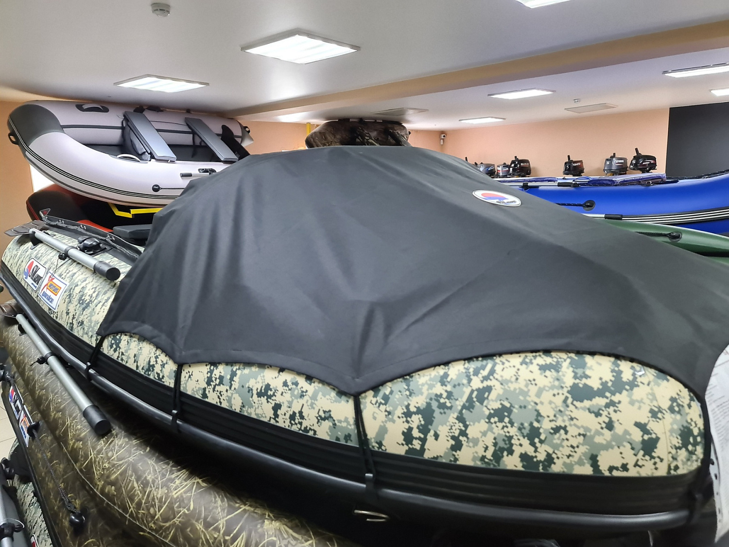 КОМПЛЕКТ НОСОВОГО ТЕНТА К ЛОДКЕ SMARINE AIR MAX 380 ЧЕРНЫЙ в Коломне