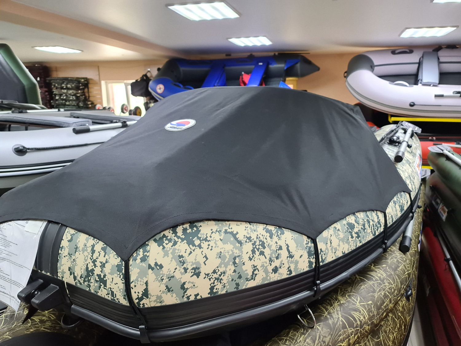 КОМПЛЕКТ НОСОВОГО ТЕНТА К ЛОДКЕ SMARINE AIR MAX 380 ЧЕРНЫЙ в Коломне